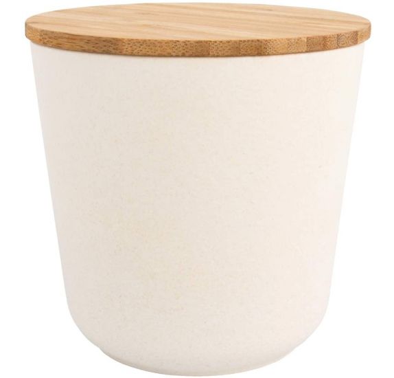 Boîte de Rangement Ronde en Bambou  - 10.5 cm x 10.5 cm