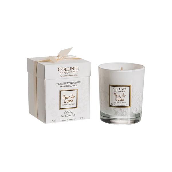 Bougie parfumée 250gr Fleur de Coton