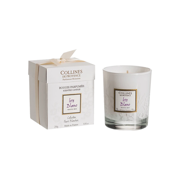 Bougie parfumée 250gr Iris Blanc