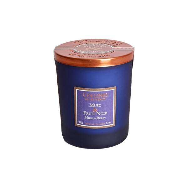 Bougie Parfumée 180g Musc/Fruit noirs