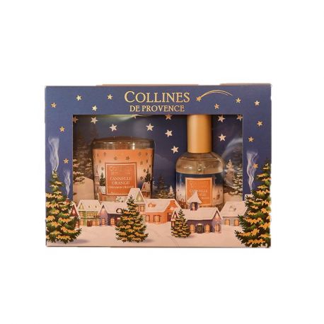 Coffret cadeau Cannelle orange parfum + bougie